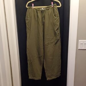 New Directions Olive Green Joggers